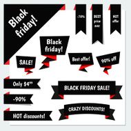 Black Friday Sale Vector Elements N4