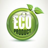 Eco product - glossy icon