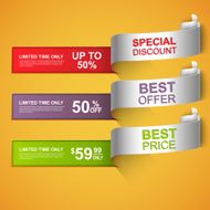 Collection curved sale banners N2