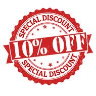 Special discount 10 off stamp N2