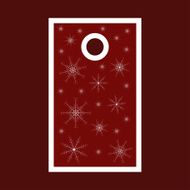 Sale tag with snowflakes Merry Christmas design template