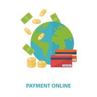Vector payment online concept