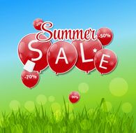 Summer Sale Concept Vector Illustration N3