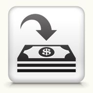 Square Button with Money Deposit