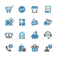Shopping Icons Set - Conc Series