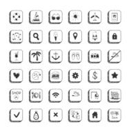 Collection of vector travel icons N3