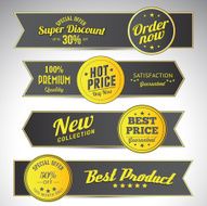 vintage business banners set N8