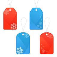 Winter and Christmas tags