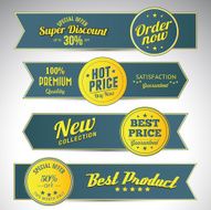 vintage business banners set N9