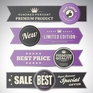 vintage business banners set N10