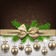 Abstract background with christmas balls N3