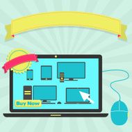 Buy electronic through laptop