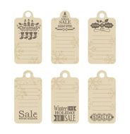 Set of Christmas sale tags