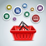Shopping basket icons N10