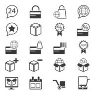 Business and shopping icon set N3