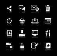 White Icons Set N30