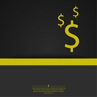 Abstract background with a dollar sign N2