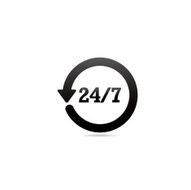 Twenty-four Hours Seven Days Symbol
