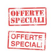Vector stamp &quot;offerte speciali&quot;
