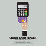 Credit Card Reader Vector Illustration N2