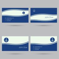 Trendy business card template N15