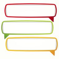 Colorful speech bubble frames N2