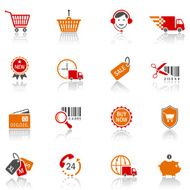 Online shopping icons N15