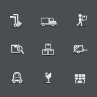 Logistics icons vector N3
