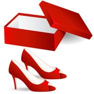 shoe box and red high heels N2