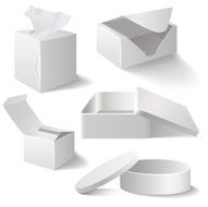 White boxes set