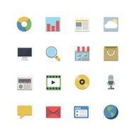 Flat icon set for Web and Mobile application 3