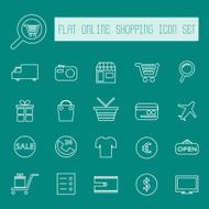 Online shopping icons N16