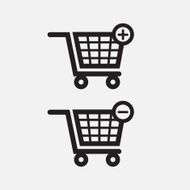 Shopping Hand Cart Icons