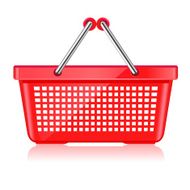Shopping basket Red