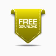 Free Download Yellow Label Icon Vector Design