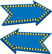 Arrow Sign Lights On