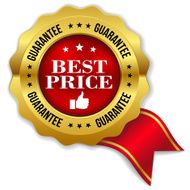 Red gold best price badge with ribbon N2