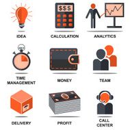 Flat isolated icons set N2
