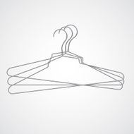 Set of metal hanger