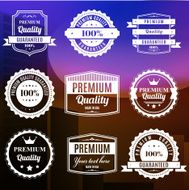 Set of Premium Quality Badges - VECTOR