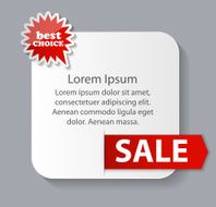 Sale Banner with Place for your Text Vector Illustration N97