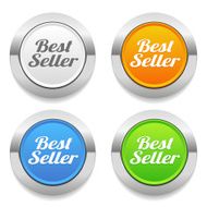 Four color round button with best price text N2