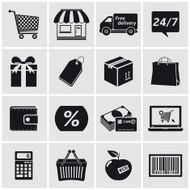 Set of shopping icons N22