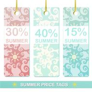 Summer price tags