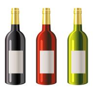 Wine bottles - VECTOR