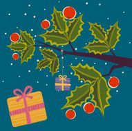 Christmas Gift Box Holly