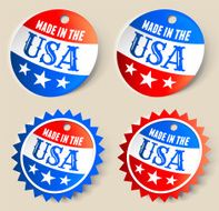 Made In the USA Ribbon Tag