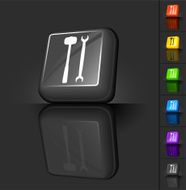 Internet button design for hardware or tools