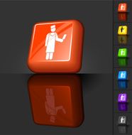 butcher 3D button design