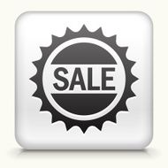 Square Button with Sale Badge